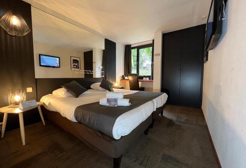 스탠다드 룸, Logis Hôtel Restaurant Des Acacias Lille Tourcoing