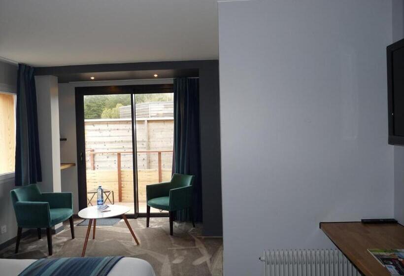 带海景的豪华间, Des Rochers