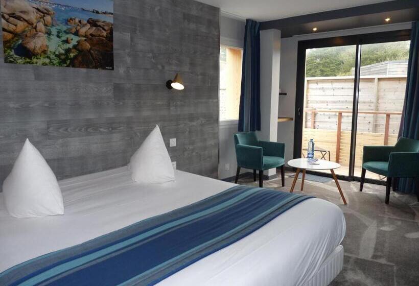 带海景的豪华间, Des Rochers