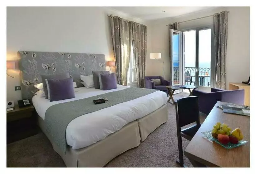 オーシャンビューデラックスルーム, Hôtel La Pérouse Nice Baie Des Anges Recently Fully Renovated