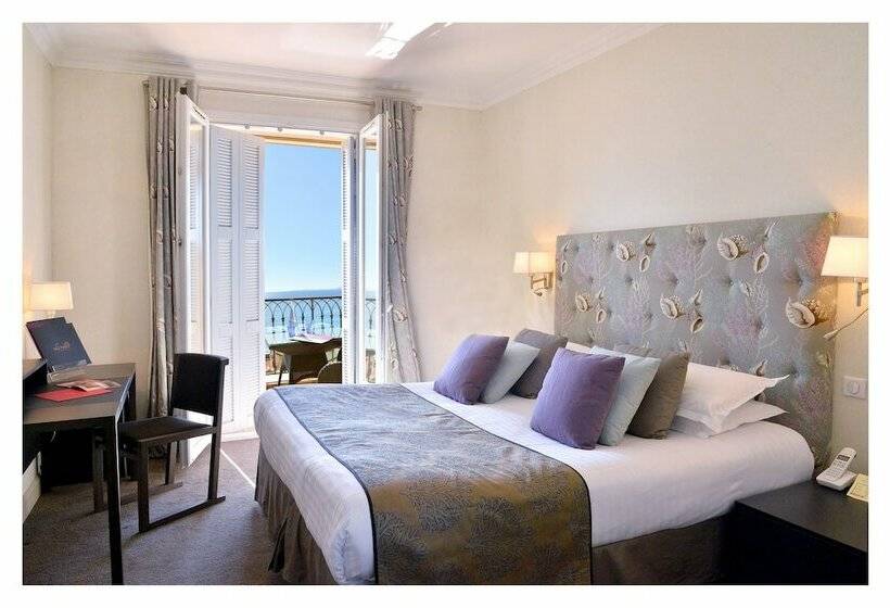 اتاق لوکس با چشمانداز دریا, Hôtel La Pérouse Nice Baie Des Anges   Recently Fully Renovated