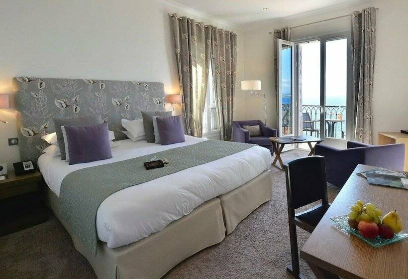 디럭스 룸 바다 전망, Hôtel La Pérouse Nice Baie Des Anges   Recently Fully Renovated