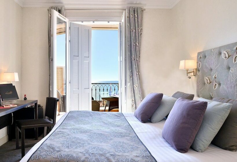 اتاق لوکس با چشمانداز دریا, Hôtel La Pérouse Nice Baie Des Anges   Recently Fully Renovated