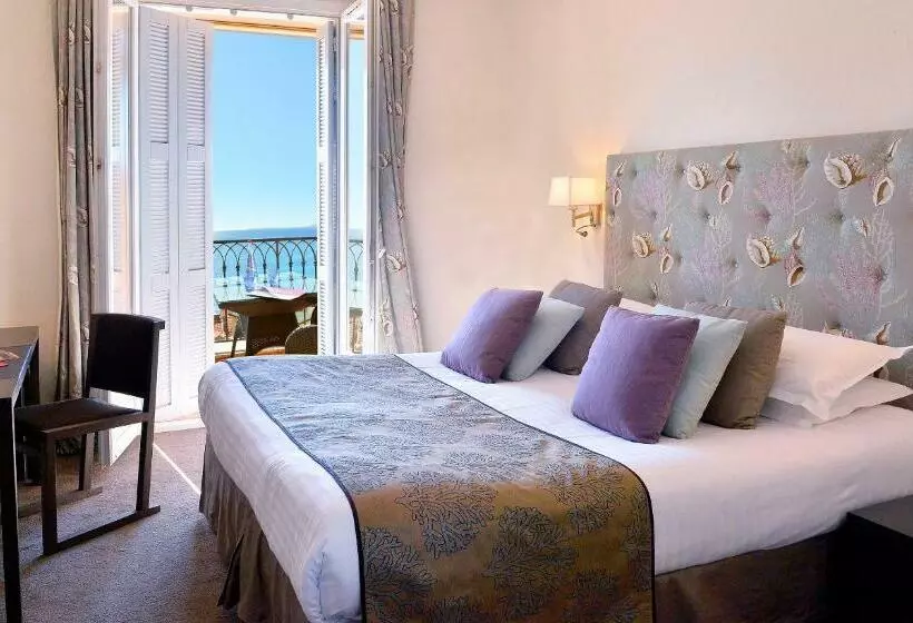 景色の見えるスーペリアルーム, Hôtel La Pérouse Nice Baie Des Anges Recently Fully Renovated