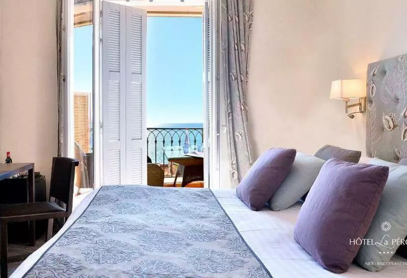 景色の見えるスーペリアルーム, Hôtel La Pérouse Nice Baie Des Anges Recently Fully Renovated