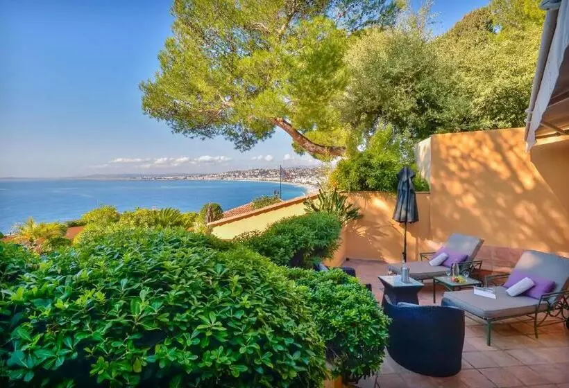 景色の見えるジュニアスイート, Hôtel La Pérouse Nice Baie Des Anges Recently Fully Renovated