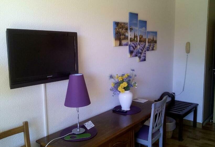 غرفة قياسية مطلّة علي حمام السباحة, Hôtel Les Palmiers