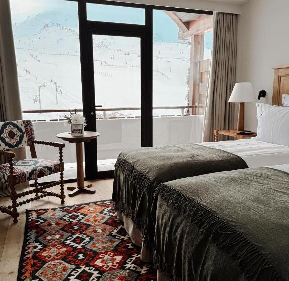 Люкс с Балконом, Alpes Hôtel Du Pralong