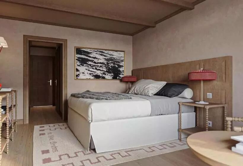 اتاق لوکس با چشم‌انداز, Alpes Hôtel Du Pralong