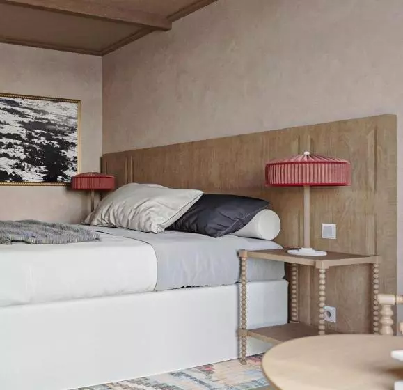 اتاق سوپریور با چشم‌انداز کوهستان, Alpes Hôtel Du Pralong