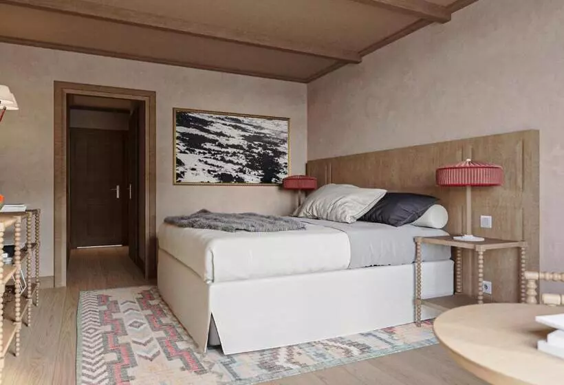 اتاق سوپریور با چشم‌انداز کوهستان, Alpes Hôtel Du Pralong