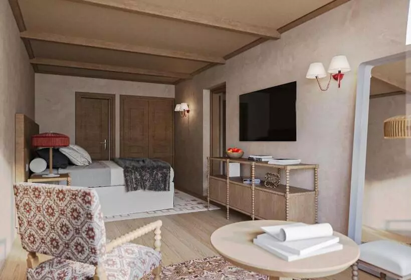 سوییت با چشم‌انداز کوه, Alpes Hôtel Du Pralong