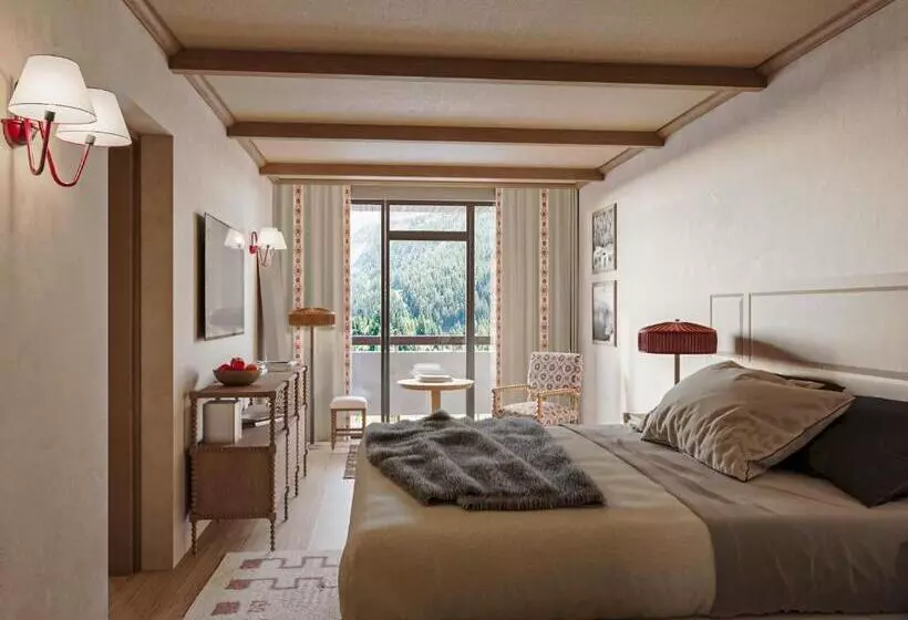 سوییت با چشم‌انداز کوه, Alpes Hôtel Du Pralong