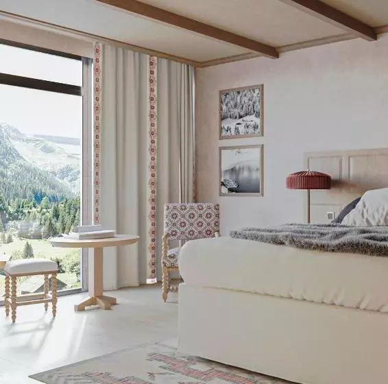 Deluxe Room Mountain View, Alpes Hôtel Du Pralong