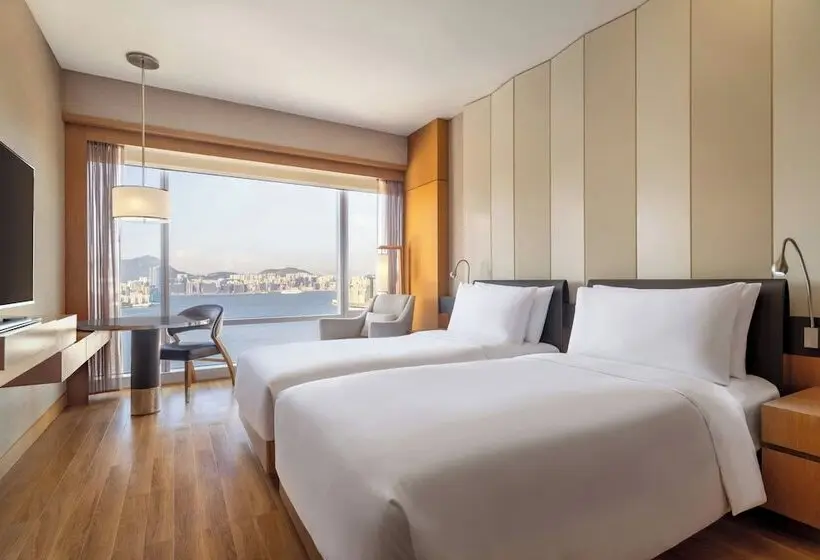 اتاق استاندارد با چشم‌انداز, Renaissance Hong Kong Harbour View