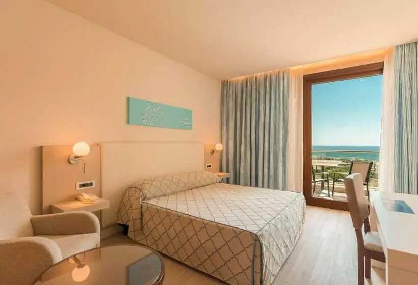 اتاق استاندارد با بالکن و چشم‌انداز دریا, Smy Carlos V Wellness & Spa Alghero