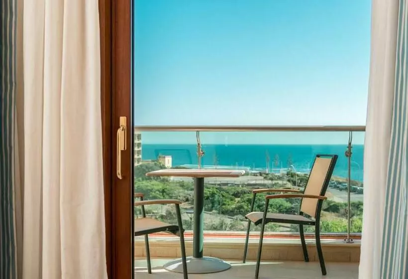 اتاق استاندارد با بالکن و چشم‌انداز دریا, Smy Carlos V Wellness & Spa Alghero