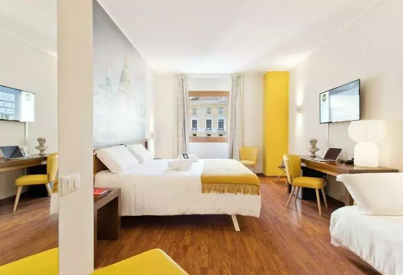 اتاق استاندارد سه تخته با چشم‌انداز, B&B Hotel Palermo Quattro Canti