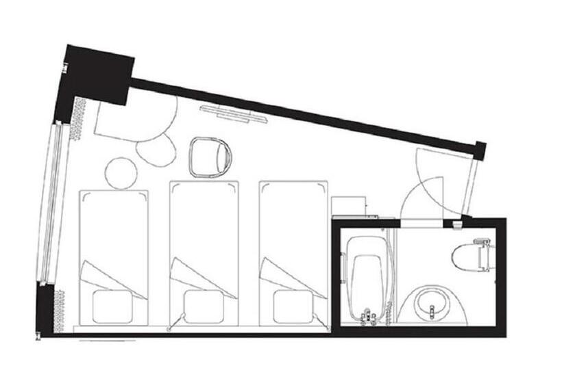 חדר סטנדרט לשלושה, Sapporo Prince Hotel   December 20th, 2024 Club Floor Renewal Opening!