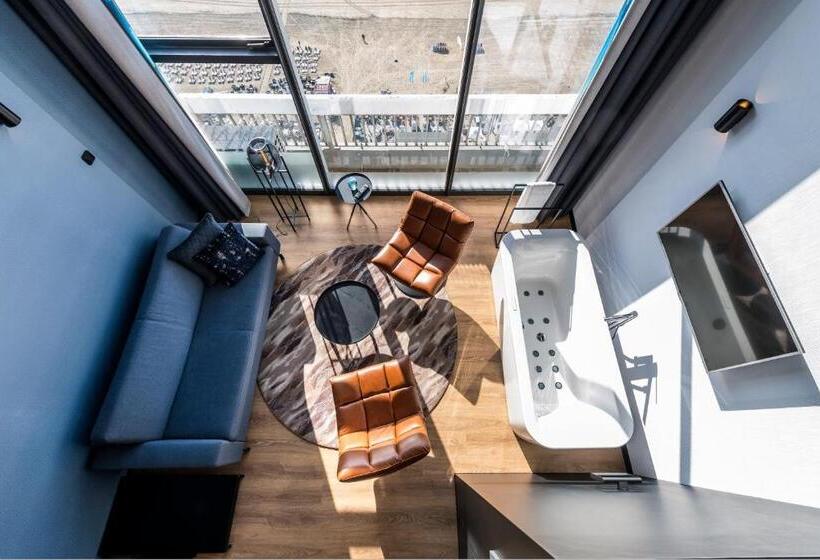 带海景及按摩浴缸标准房间, Palace Hotel Zandvoort