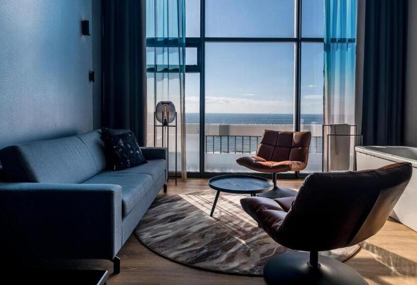 带海景及按摩浴缸标准房间, Palace Hotel Zandvoort