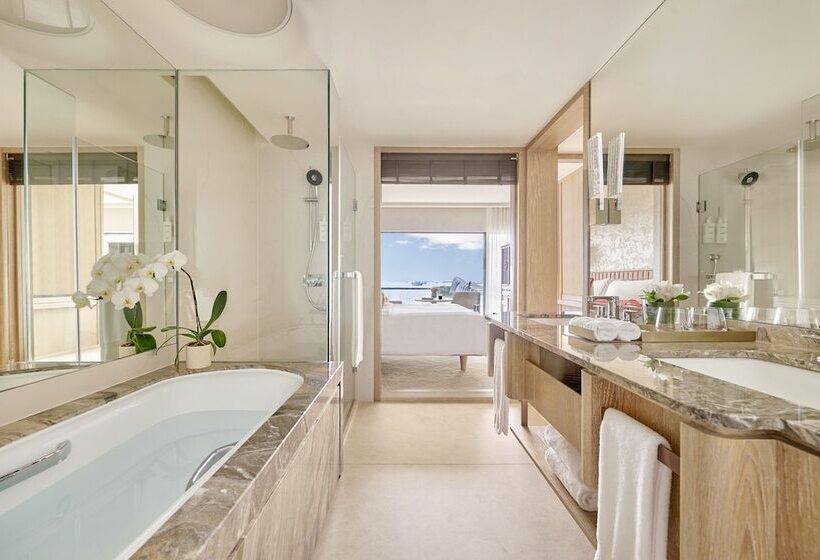 اتاق استاندارد با چشمانداز دریا, Mandarin Oriental Singapore