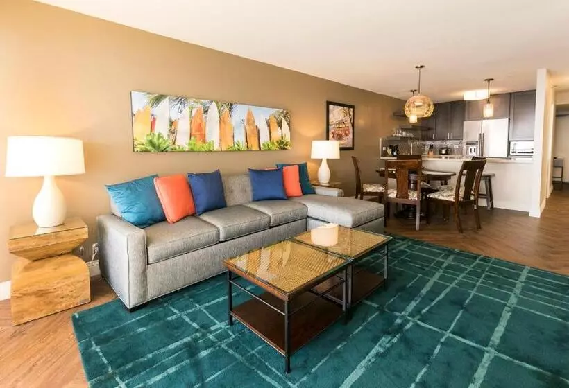 آپارتمان 2 خوابه با چشم‌انداز دریا, Aston Waikiki Beach Tower