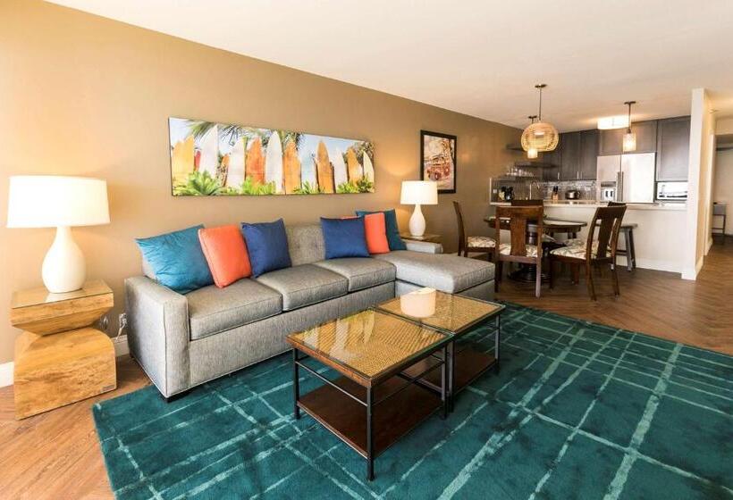 דירת 2 חדרים נוף לים, Aston Waikiki Beach Tower
