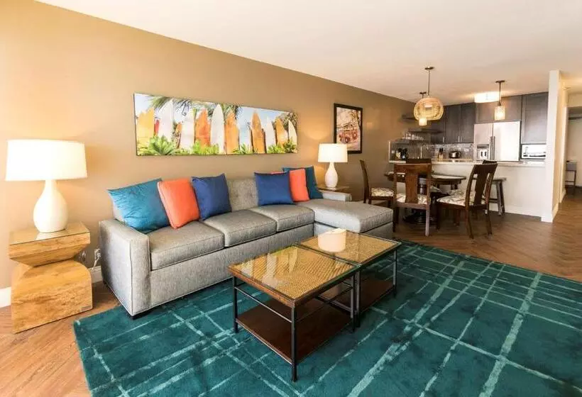 آپارتمان 1 خوابه با چشم‌انداز دریا, Aston Waikiki Beach Tower