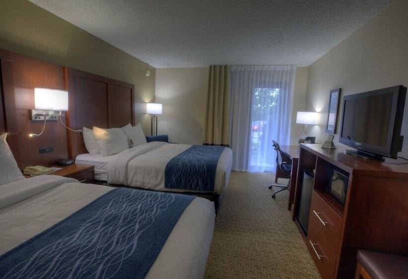 غرفه قياسيه سريرين مزدوجين, Comfort Inn & Suites Rochelle   Dekalb