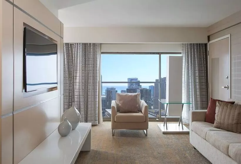シティビューのダブルベッドスタンダードルーム, Chicago Marriott Downtown Magnificent Mile