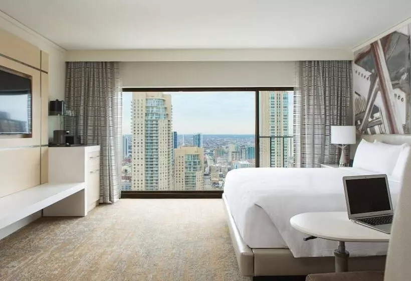 シティビューのダブルベッドスタンダードルーム, Chicago Marriott Downtown Magnificent Mile