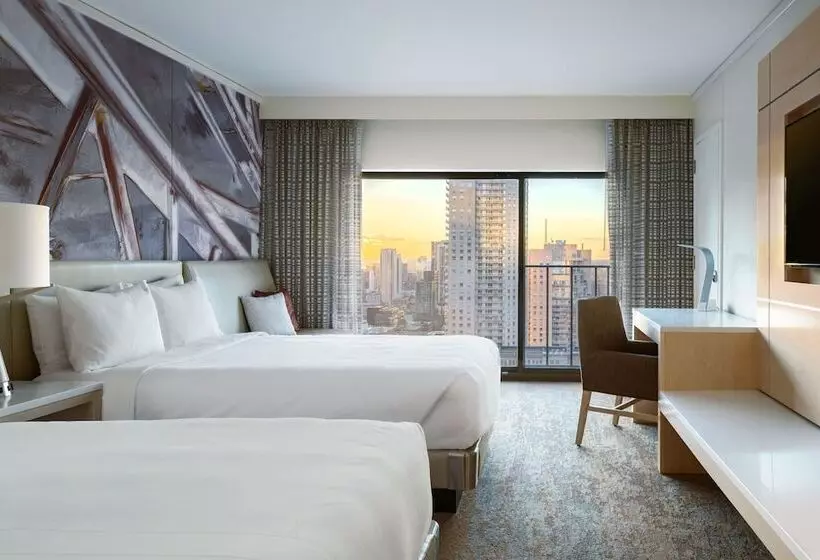 ２ダブルベッドのスタンダードルーム, Chicago Marriott Downtown Magnificent Mile