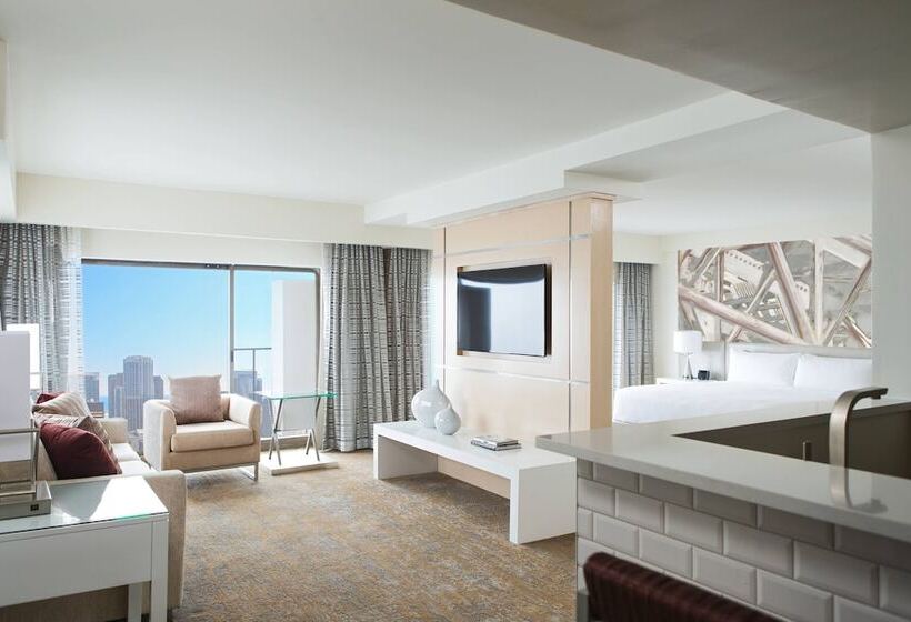 Suite med udsigt over byen, Chicago Marriott Downtown Magnificent Mile