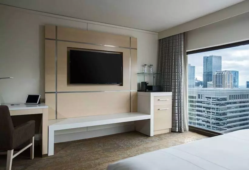 身障者適用ダブルベッド付きスタンダードルーム, Chicago Marriott Downtown Magnificent Mile