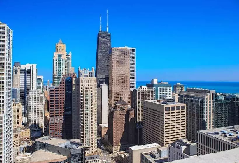 身障者適用ダブルベッド付きスタンダードルーム, Chicago Marriott Downtown Magnificent Mile