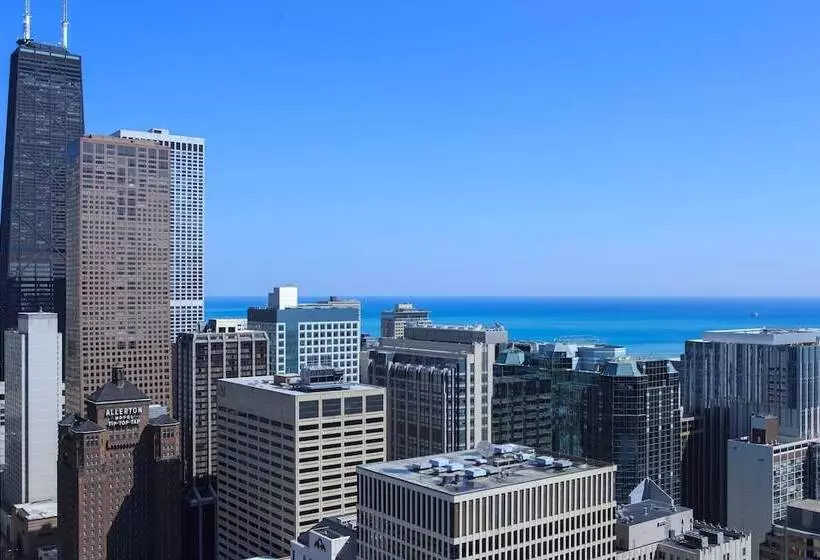 身障者適用ダブルベッド付きスタンダードルーム, Chicago Marriott Downtown Magnificent Mile