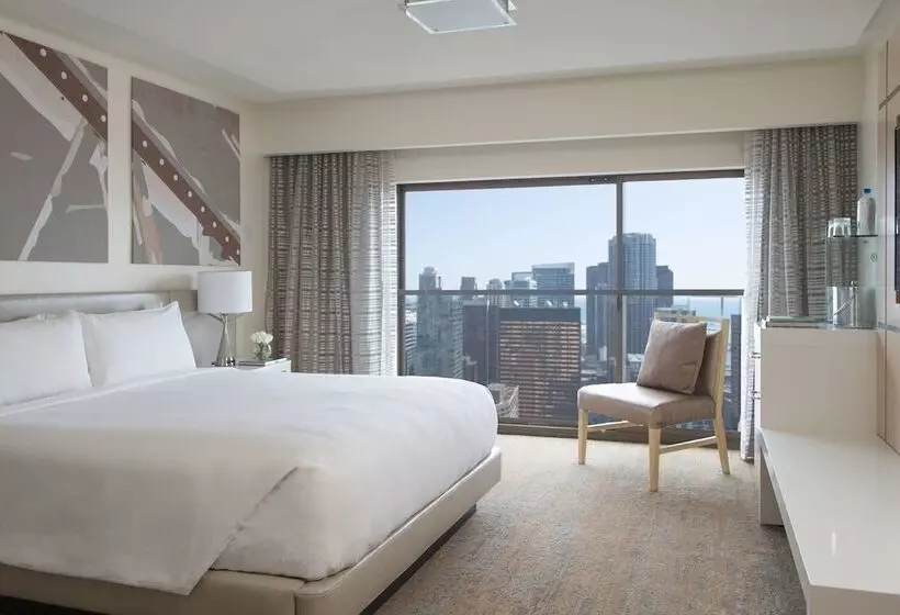 身障者適用ダブルベッド付きスタンダードルーム, Chicago Marriott Downtown Magnificent Mile