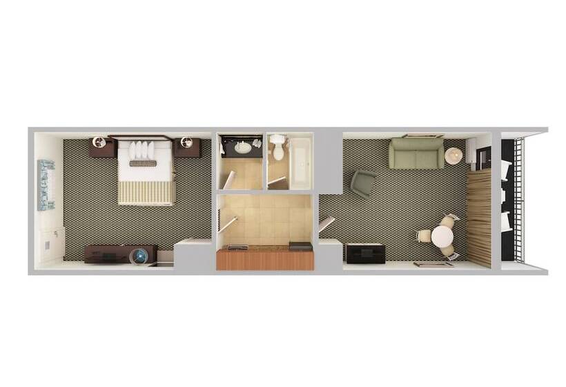 سوییت با چشمانداز دریا, Coral Beach Resort