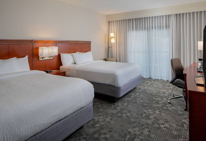 اتاق استاندارد با 2 تخت دوبل, Courtyard By Marriott Nashville Airport