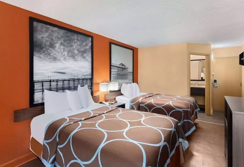 Standard-huone 2 Parivuodetta, Super 8 By Wyndham Myrtle Beach/market Common Area
