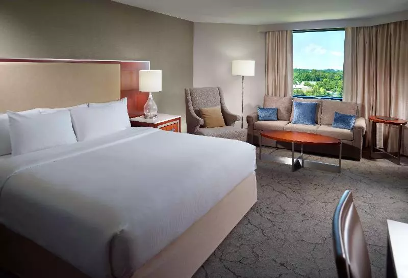 キングサイズベッドのジュニアスイート, Hilton Atlanta Northeast