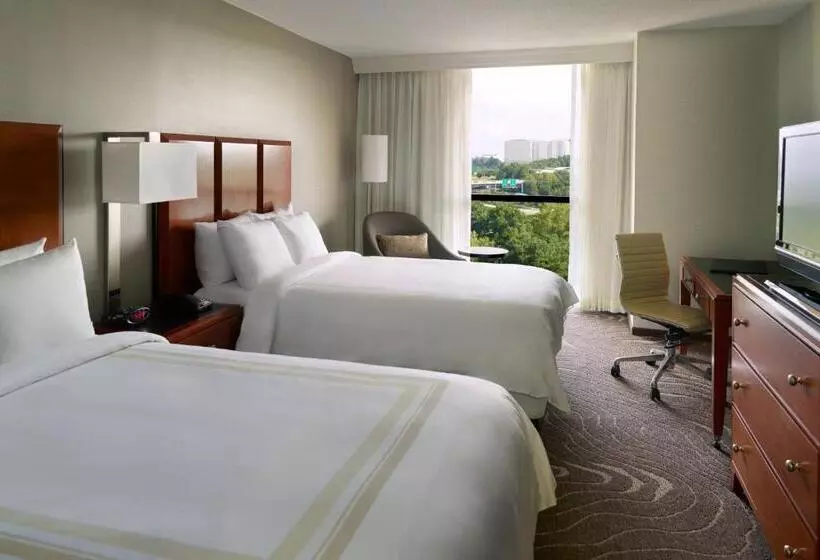 2ダブルベッドのスタンダードルーム, Atlanta Marriott Northwest At Galleria