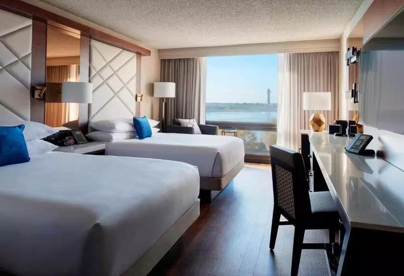 اتاق استاندارد با 2 تخت دوبل, Kansas City Airport Marriott
