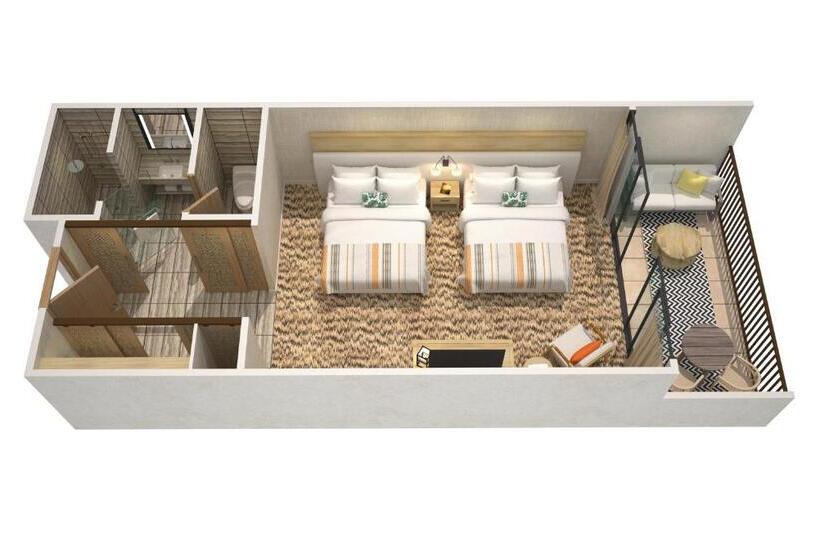 Номер Стандарт Кровать Квин Адаптированный для Инвалидов, Mauna Lani, Auberge Resorts Collection