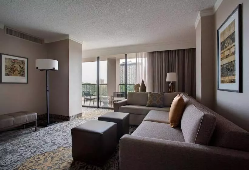 景色の見えるダブルベッドスタンダードルーム, San Antonio Marriott Riverwalk