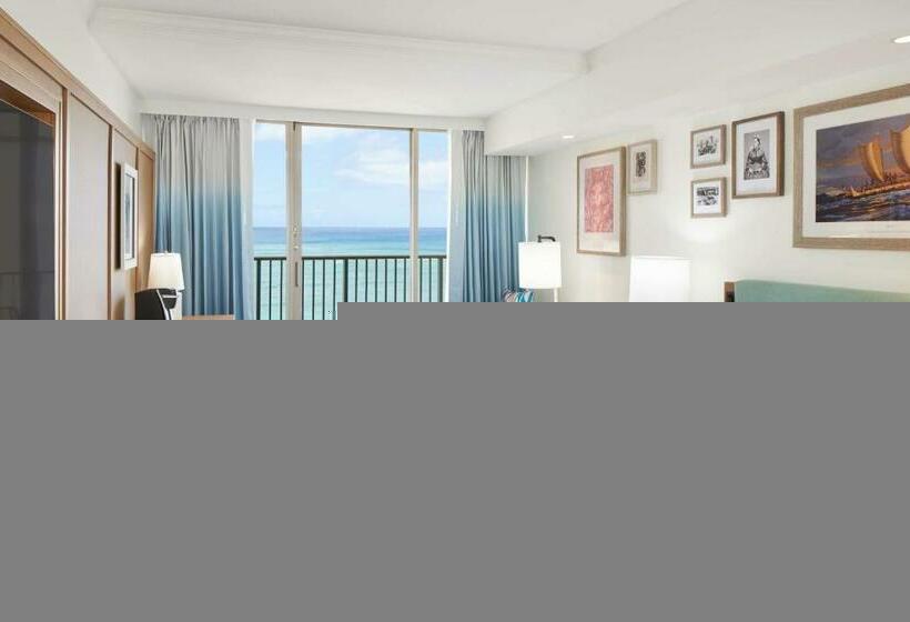 اتاق استاندارد با تخت دو نفره بزرگ, Outrigger Reef Waikiki Beach Resort