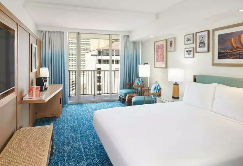 キングサイズベッドのスタンダードルーム, Outrigger Reef Waikiki Beach Resort
