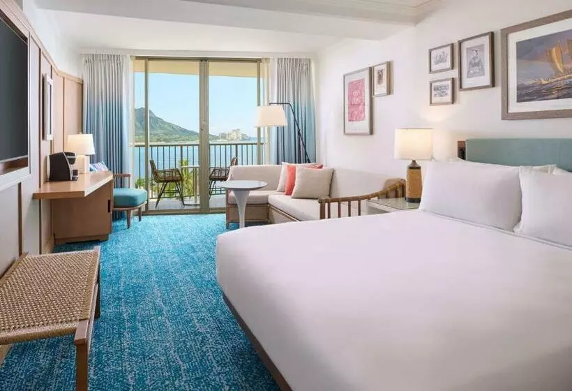 キングサイズベッドのスタンダードルーム, Outrigger Reef Waikiki Beach Resort