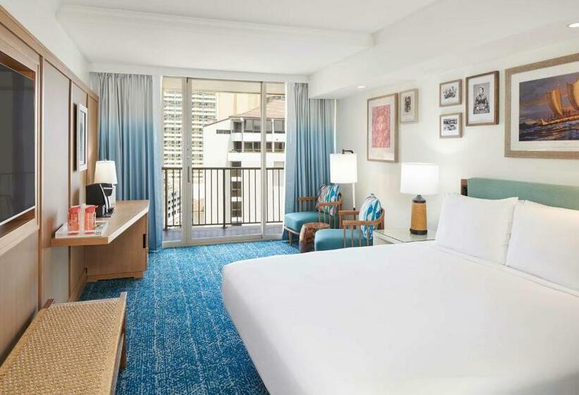 اتاق استاندارد با تخت بزرگ, Outrigger Reef Waikiki Beach Resort